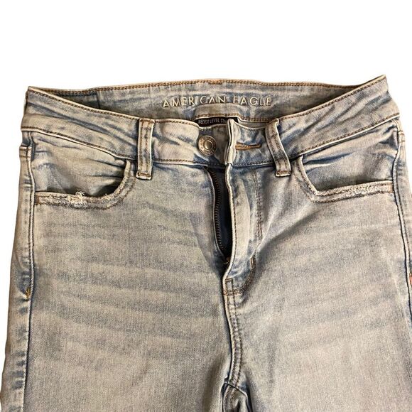 AMERICAN EAGLE Next Level Stretch Hi-Rise Jeggings Size 6 Short - Picture 7 of 10